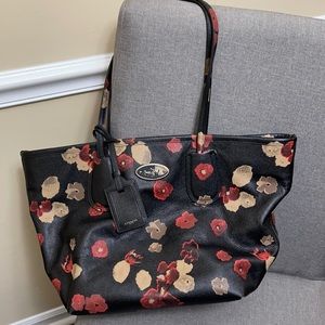 Floral Coach Tote